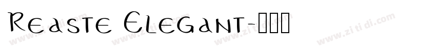 Reaste Elegant字体转换